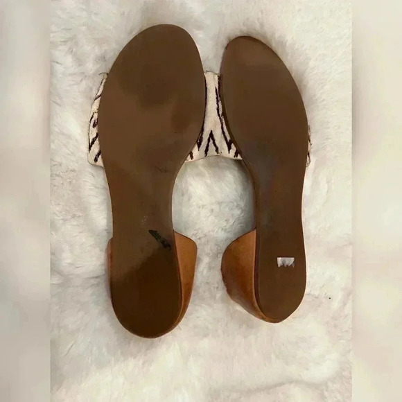 Madewell Thea Ikat Print Sandals Calf Hair - Picture 6 of 8